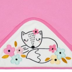 Gerber® Bath 2-Pack Baby Girls Fox Hooded Towels