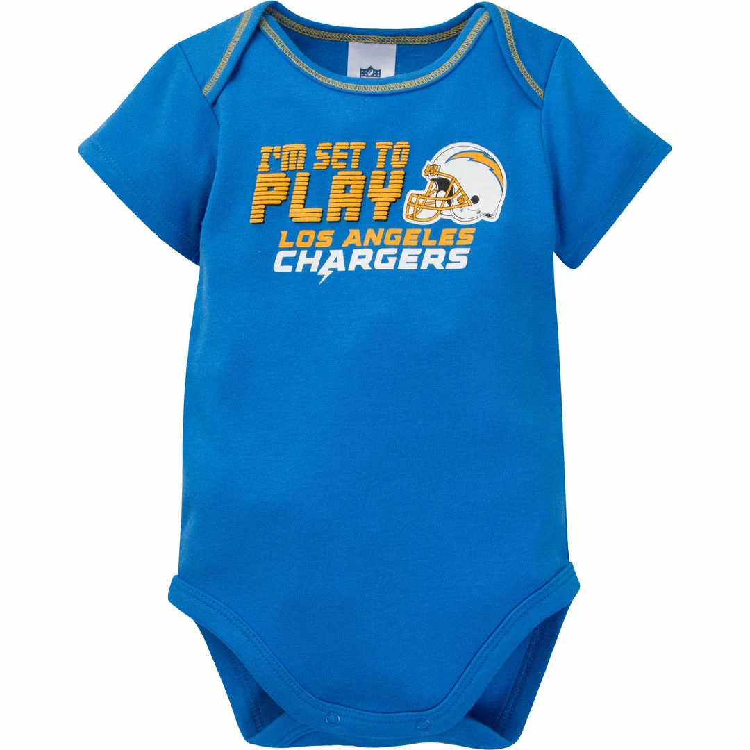 Promo ✔️ NFL BabyPreemie - 24M 3-Pack Baby Boys Chargers Short Sleeve Bodysuits 🌟 2 NFL BabyPreemie - 24M 3-Pack Baby Boys Chargers Short Sleeve Bodysuits
