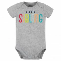 Gerber® Baby Neutral "Little Sibling" Short Sleeve Onesies® Bodysuit BabyPreemie - 24M