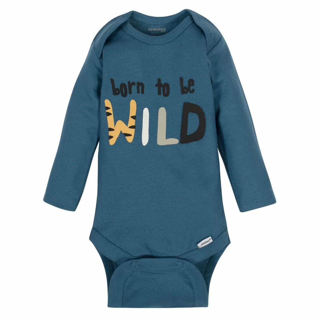 Wholesale 😀 BabyPreemie - 24M 6-Pack Baby Boys Tiger Long Sleeve Onesies® Brand Bodysuits 👍 3 BabyPreemie - 24M 6-Pack Baby Boys Tiger Long Sleeve Onesies® Brand Bodysuits