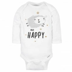 Gerber® 6-Pack Baby Neutral Sheep Long Sleeve Onesies® Bodysuits BabyPreemie - 24M