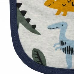 Gerber® 4-Pack Baby Boys Dino Terry Burp Cloths