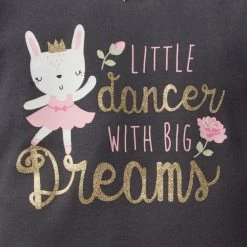 Gerber® 4-Piece Infant & Toddler Girls Bunny Snug Fit Cotton Pajamas