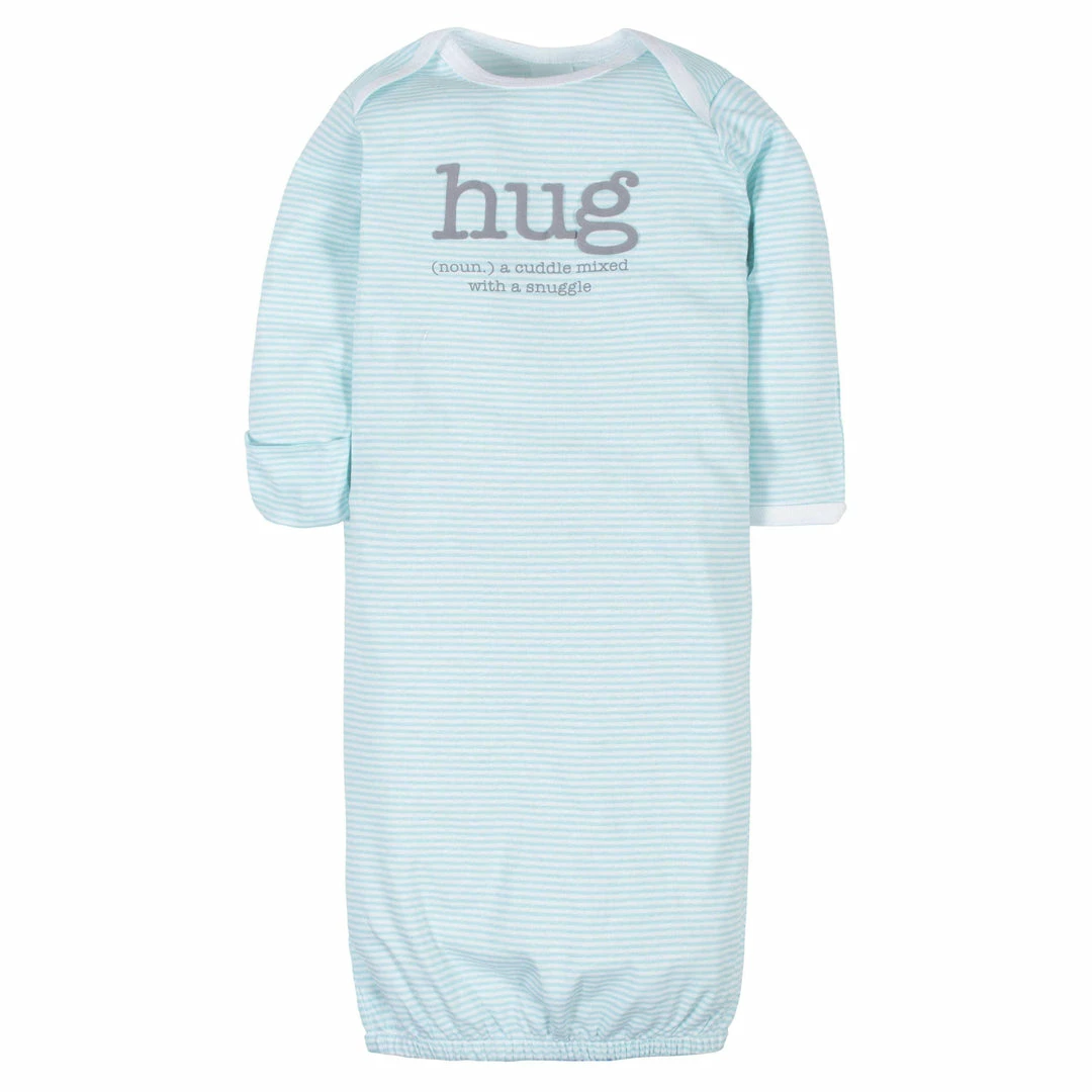 Cheapest 🌟 Gerber® 4-Pack Baby Neutral Hugs Gowns BabyPreemie - 24M ✔️ 2 Gerber® 4-Pack Baby Neutral Hugs Gowns BabyPreemie - 24M