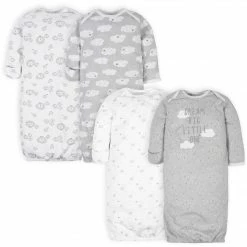 Gerber® 4-Pack Baby Neutral Sheep Gowns BabyPreemie - 24M
