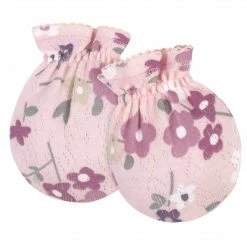Gerber® BabyPreemie - 24M 8-Piece Organic Baby Girls Floral Caps & No Scratch Mittens