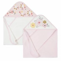 Gerber® 2-Pack Baby Girls Ballerina Hooded Towels