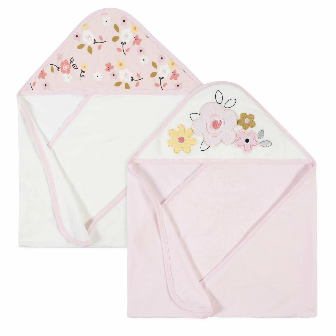 Best Sale 😉 Gerber® 2-Pack Baby 👧 Girls Ballerina Hooded Towels 🔔 1 Gerber® 2-Pack Baby Girls Ballerina Hooded Towels