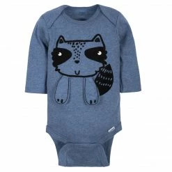Gerber® 5-Pack Baby Boys Raccoon Long Sleeve Onesies® Bodysuits BabyPreemie - 24M