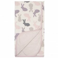 Gerber® Baby Girls Reversible Blanket - Bunny