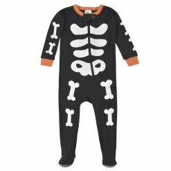 Gerber® BabyPreemie - 24M Baby Neutral Skeleton Snug Fit Footed Cotton Pajamas