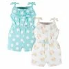 Gerber® See What's New 2-Pack Baby & Toddler Girls Dots Of Rainbows Tank Rompers