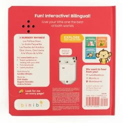 Binibi "Los Pollitos Dicen & Other Nursery Rhymes" Bilingual Sound Book See What's New