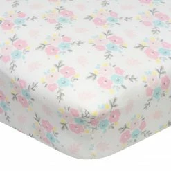 Gerber® Toddler Girl Girls Floral Fitted Crib Sheet