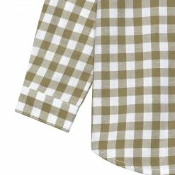 Gerber® Kids Infant & Toddler Boys Tan Plaid Woven Plaid Shirt