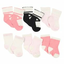 Gerber® BabyPreemie - 24M 6-Pack Baby Girls Ballerina Wiggle Proof® Socks