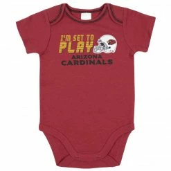 NFL BabyPreemie - 24M Arizona Cardinals 3-Piece Baby Boys Bodysuit, Sleep 'N Play, And Cap Set