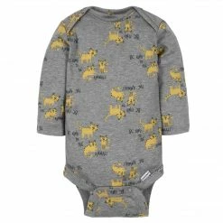 Gerber® BabyPreemie - 24M 6-Pack Baby Boys Tiger Long Sleeve Onesies® Bodysuits