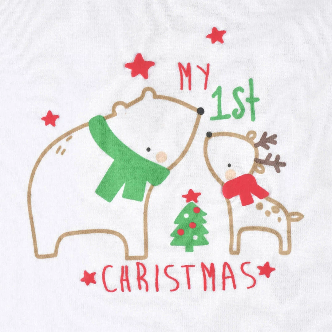 Best Pirce 🤩 Gerber® BabyPreemie - 24M 3-Piece Baby Neutral Polar Bear & Reindeer Onesies® Bodysuit, Pants, & Cap Set ✨ 5 Gerber® BabyPreemie - 24M 3-Piece Baby Neutral Polar Bear & Reindeer Onesies® Bodysuit, Pants, & Cap Set