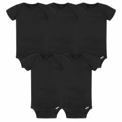 Gerber® 5-Pack Baby Black Onesies® Bodysuits BabyPreemie - 24M