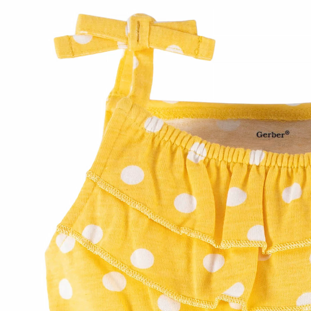 Best deal 🥰 Gerber® 2-Pack Baby & Toddler 👧 Girls Bee Garden Tank Rompers See What's New 😉 4 Gerber® 2-Pack Baby & Toddler Girls Bee Garden Tank Rompers See What's New