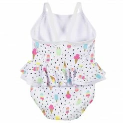 Gerber® 2-Piece Girls Frozen Treats Swimsuit & Hat Bundle