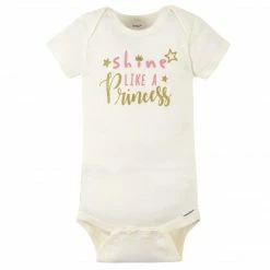 Gerber® 8-Pack Baby Girls Princess Short Sleeve Onesies® Bodysuits