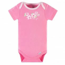 Gerber® 3-Piece Baby Girls Summer Blossom Short Sleeve Onesies® Bodysuits & Pants Set See What's New