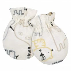 Gerber® 8-Piece Organic Baby Boys Wild Guy Caps & No Scratch Mittens BabyPreemie - 24M