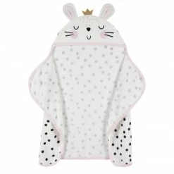 Gerber® Baby Girls Bunny Ballerina Hooded Bath Wrap