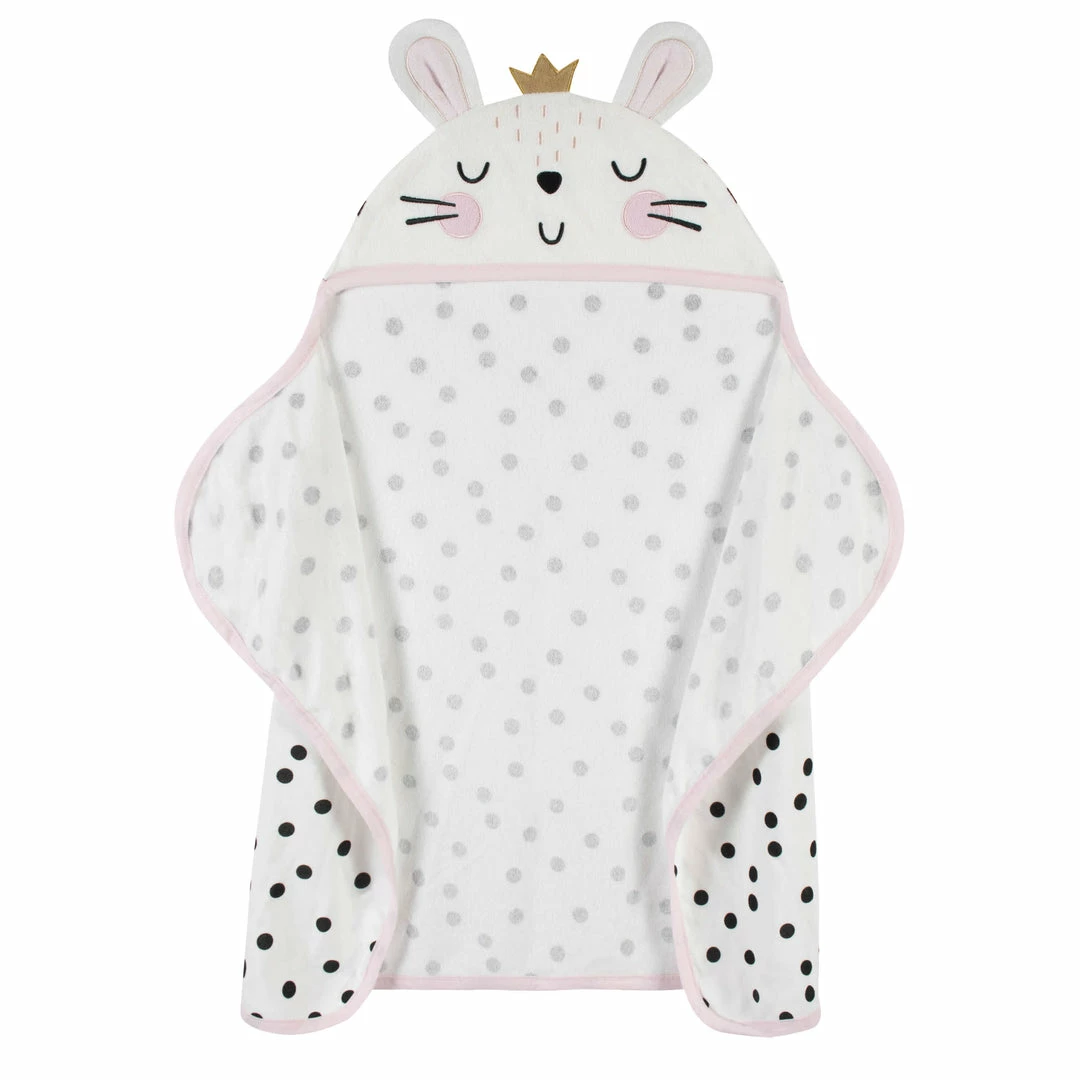 Best Sale ⭐ Gerber® Baby 👧 Girls Bunny Ballerina Hooded Bath Wrap 🛒 2 Gerber® Baby Girls Bunny Ballerina Hooded Bath Wrap