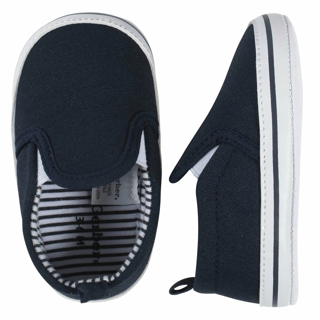 Deals 🎁 Gerber® Baby Neutral Navy Slip-On 👟 Sneaker 🥰 3 Gerber® Baby Neutral Navy Slip-On Sneaker