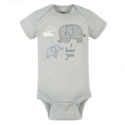 Gerber® 5-Pack Baby Neutral Safari Short Sleeve Onesies® Bodysuits BabyPreemie - 24M