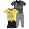 Gerber® 4-Piece Infant & Toddler Boys Blast Off Tees, Shorts & Pants Set See What's New