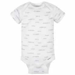 Gerber® 8-Pack Baby Neutral Words Short Sleeve Onesies® Bodysuits