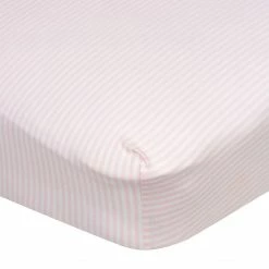 Gerber® Girls Stripes Fitted Crib Sheet