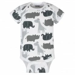 8-Pack Baby Neutral Elephant Onesies® Brand Bodysuits BabyPreemie - 24M