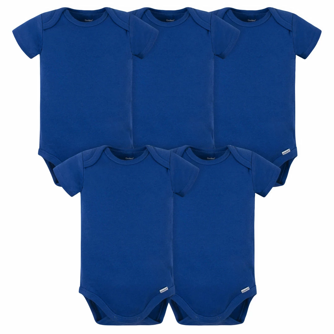 Wholesale 🎁 Gerber® BabyPreemie - 24M 5-Pack Baby Royal Blue Premium Onesies® Bodysuits 🛒 1 Gerber® BabyPreemie - 24M 5-Pack Baby Royal Blue Premium Onesies® Bodysuits