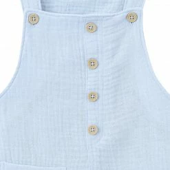Gerber® Kids Infant & Toddler Neutral Blue Gauze Shortall BabyPreemie - 24M