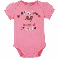NFL Tampa Bay Buccaneers Baby Girls Short Sleeve Bodysuits