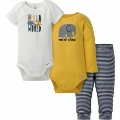 Gerber® 3-Piece Baby Boys Roaring Adventure Onesies® Bodysuits & Pants Set