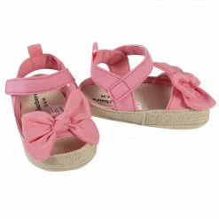 Gerber® Baby Girls Coral Pink Eyelet Espadrille Sandal See What's New