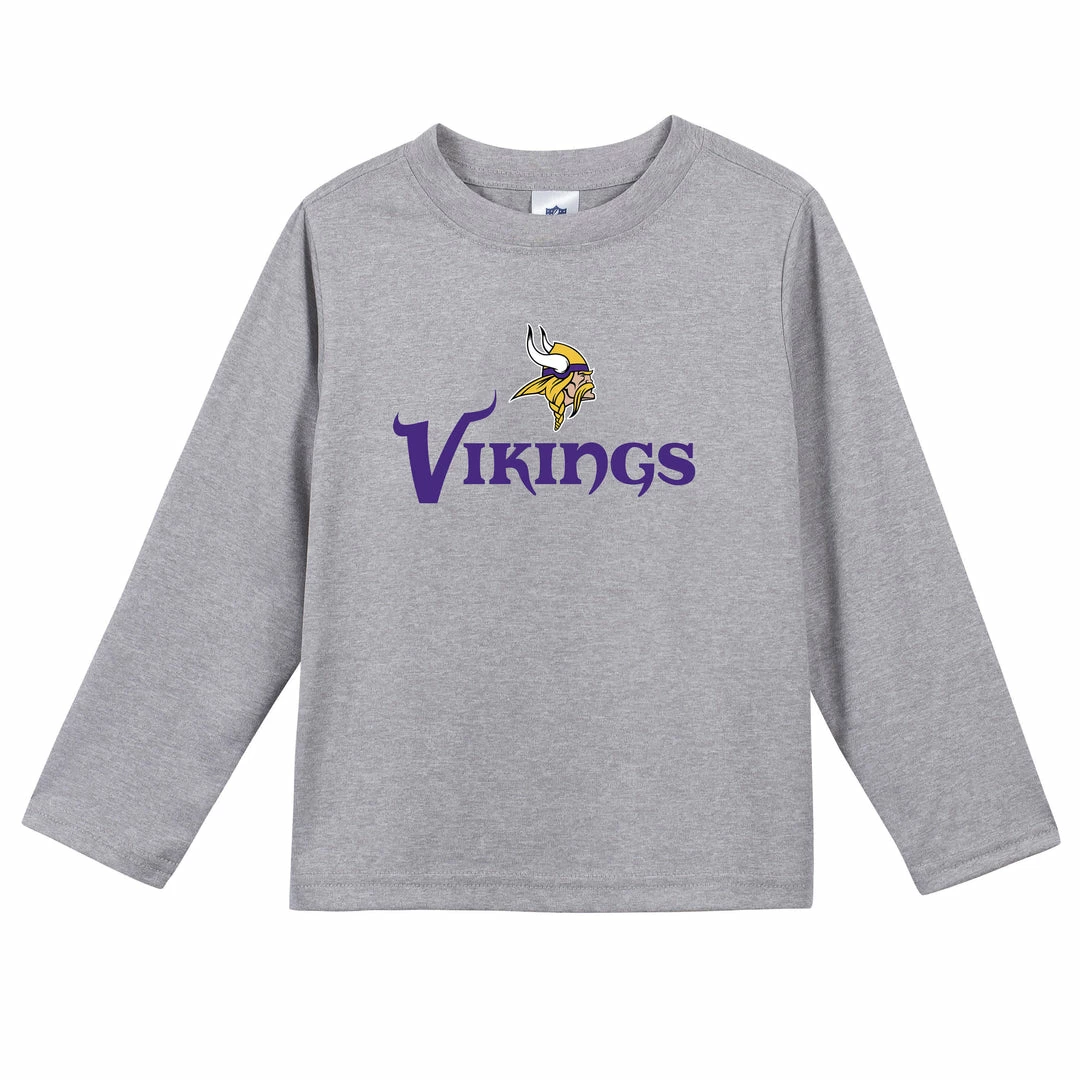Deals 👏 NFL Minnesota Vikings Boys Long Sleeve Tee 👚 Shirt Toddler2T - 5T ⭐ 1 NFL Minnesota Vikings Boys Long Sleeve Tee Shirt Toddler2T - 5T