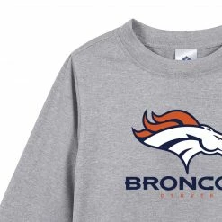 NFL Denver Broncos Boys Long Sleeve Tee Shirt BabyPreemie - 24M