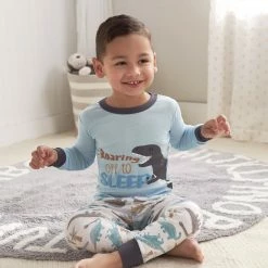 Gerber® 4-Piece Infant & Toddler Boys Dino Blues Snug Fit Cotton Pajamas See What's New