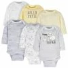 Gerber® 6-Pack Baby Neutral Sheep Long Sleeve Onesies® Bodysuits BabyPreemie - 24M