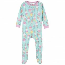 Brand new 😍 Gerber® 2-Pack Baby & Toddler 👧 Girls Ice Cream Dreams Snug Fit Footed Cotton Pajamas 🥰 9 Gerber® 2-Pack Baby & Toddler Girls Ice Cream Dreams Snug Fit Footed Cotton Pajamas
