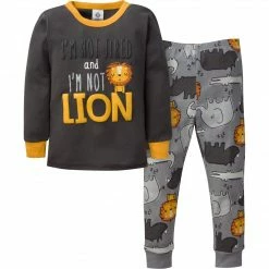Gerber® 4-Piece Infant & Toddler Boys Lion Snug Fit Cotton Pajamas BabyPreemie - 24M