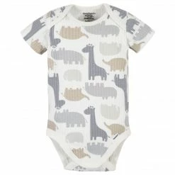 Gerber® 5-Pack Organic Baby Boys Jungle Short Sleeve Onesies® Bodysuits