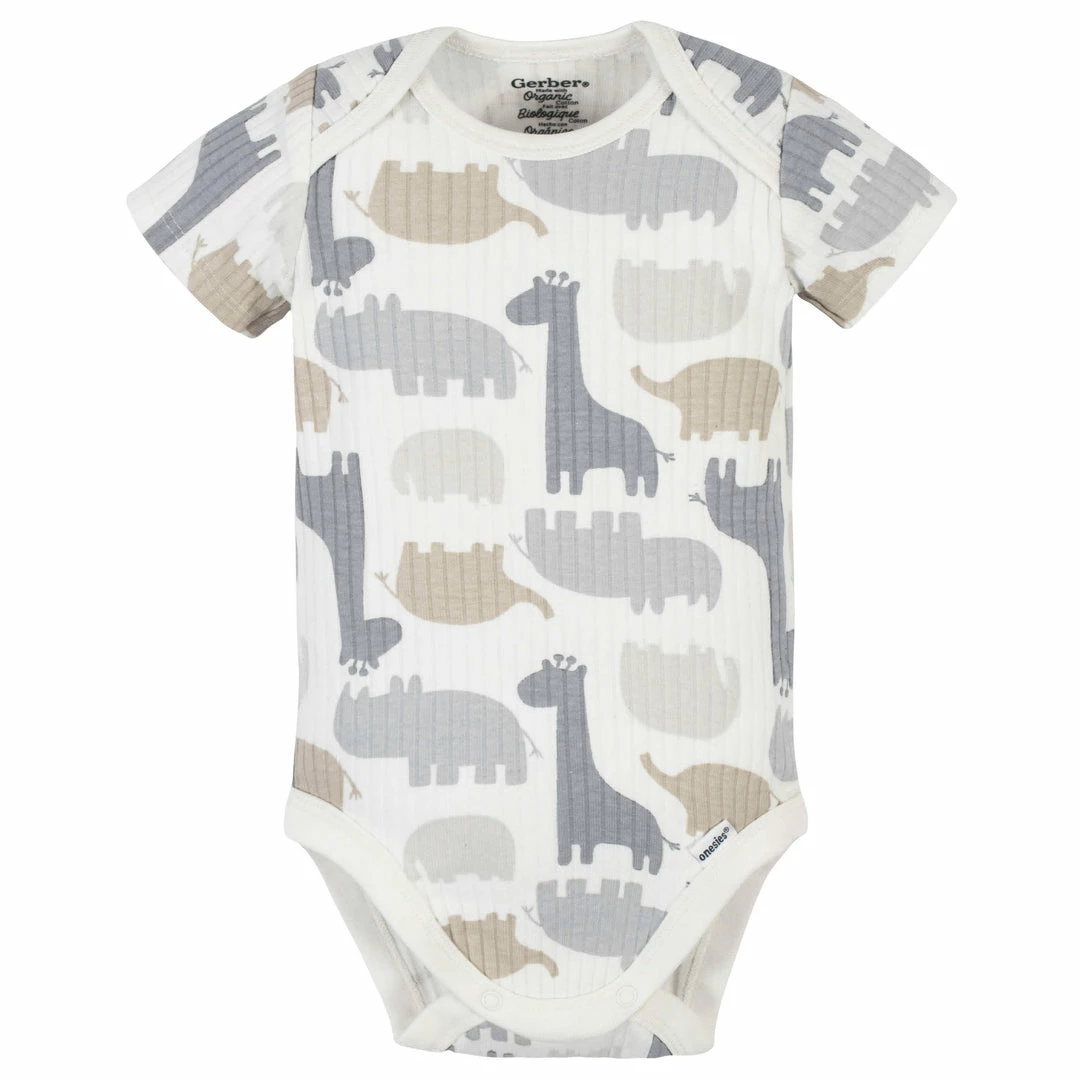 Coupon 👏 Gerber® 5-Pack Organic Baby Boys Jungle Short Sleeve Onesies® Bodysuits ✔️ 2 Gerber® 5-Pack Organic Baby Boys Jungle Short Sleeve Onesies® Bodysuits